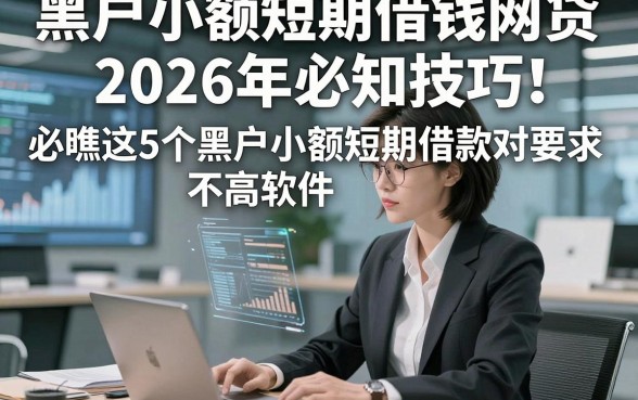 黑户小额短期借钱网贷2026年必知技巧！必瞧这5个黑户小额短期借款对要求不高软件