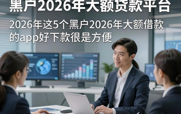 黑户2026年大额贷款平台，2026年这5个黑户2026年大额借款的app好下款很是方便