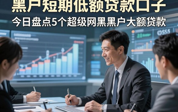 黑户短期低额贷款口子，今日盘点5个超级网黑黑户大额贷款