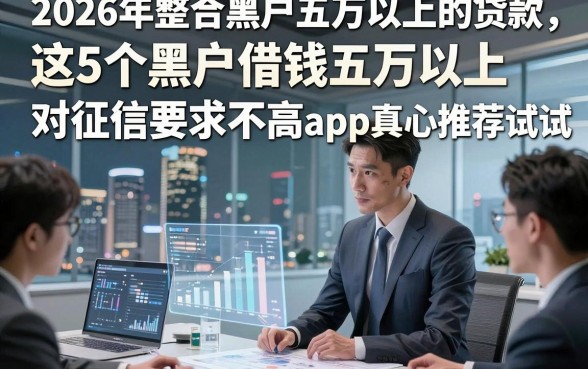 2026年整合黑户五万以上的贷款，这5个黑户借钱五万以上对征信要求不高app真心推荐试试