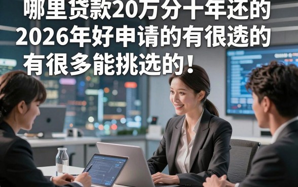 哪里贷款20万分十年还的2026年好申请的有很多能挑选的！，本篇为您深度讲述这五个网贷口子！