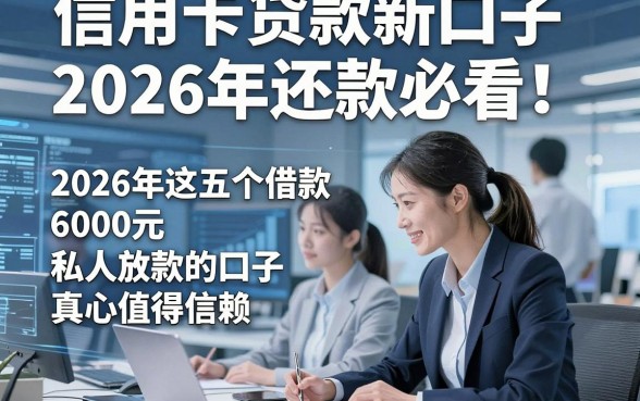 信用卡贷款新口子2026年还款必看！2026年这五个借款6000元私人放款的口子真心值得信赖