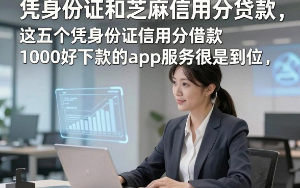 凭身份证和芝麻信用分贷款，这五个凭身份证信用分借款1000好下款的app服务很是到位
