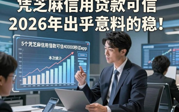凭芝麻信用贷款可信2026年出乎意料的稳！本次统计5个凭芝麻信用借款可信40000秒过app