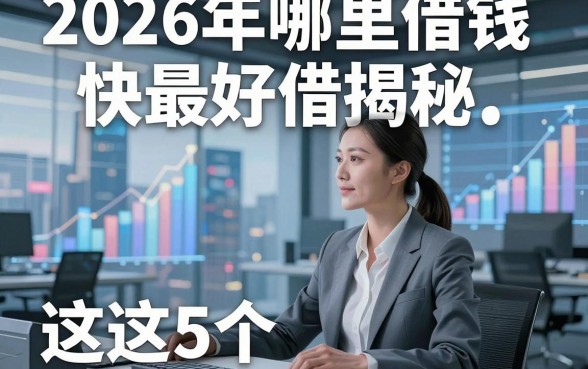 2026年哪里借钱快最好借揭秘​这5个，本篇为您隆重搜罗！