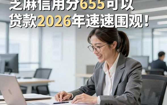 芝麻信用分655可以贷款2026年速速围观！点评​5个芝麻信用分655可以借款6000的app