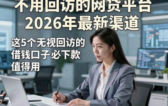 不用回访的网贷平台2026年最新渠道，这5个无视回访的借钱口子必下款属实值得用