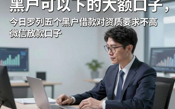 黑户可以下的大额口子，今日罗列五个黑户借款对资质要求不高微信放款口子