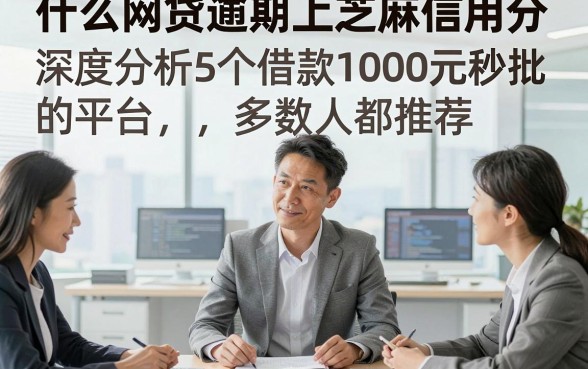 什么网贷逾期上芝麻信用分，深度分析这5个借款1000元秒批的平台多数人都推荐