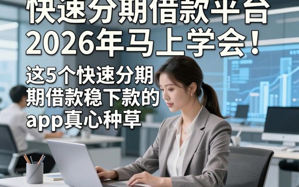快速分期借款平台2026年马上学会！这5个快速分期借款稳下款的app真心种草