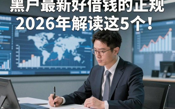 黑户最新好借钱的正规app2026年解读这5个！本篇为您深入分说！