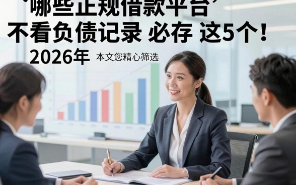 哪些正规借款平台不看负债记录2026年必存这5个！本文为您精心筛选！