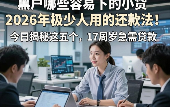 黑户哪些容易下的小贷2026年极少人用的还款法！今日揭秘这五个17周岁急需贷款