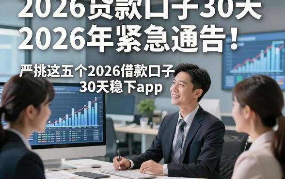 2026贷款口子30天2026年紧急通告！严挑这五个2026借款口子30天稳下app