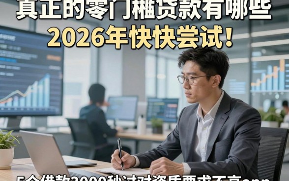 真正的零门槛贷款有哪些2026年快快尝试！顺便总结5个借款3000秒过对资质要求不高app