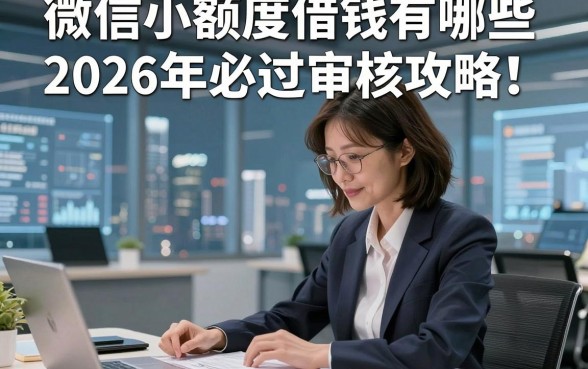 微信小额度借钱有哪些2026年必过审核攻略！品评这5个小额贷款对资质要求不高软件