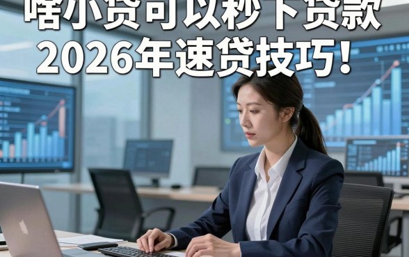 啥小贷可以秒下贷款2026年速贷技巧！本文列出这5个借款对要求不高必下app