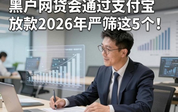 黑户网贷会通过支付宝放款2026年严筛这5个！来看本篇专业介绍！
