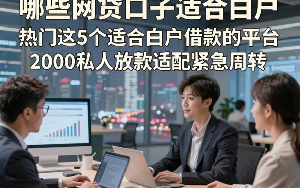 哪些网贷口子适合白户，热门这5个适合白户借款的平台2000私人放款适配紧急周转