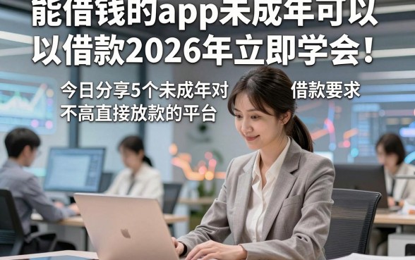能借钱的app未成年可以借款2026年立即学会！今日分享5个未成年对借款要求不高直接放款的平台