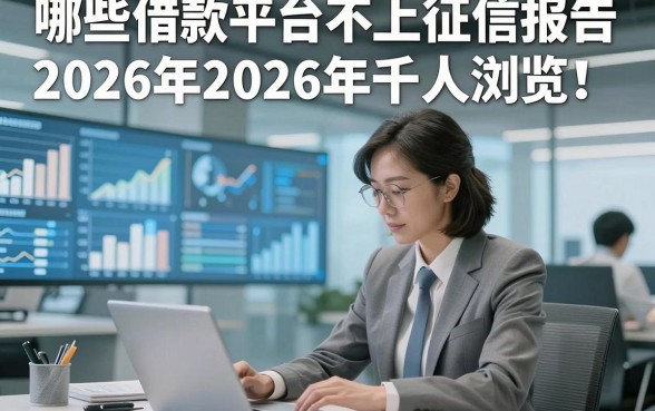 哪些借款平台不上征信报告2026年2026年千人浏览！分享这5个贷款稳下对征信要求不高口子