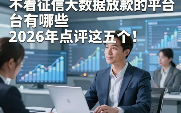 不看征信大数据放款的平台有哪些2026年点评这五个！本篇为您深度珍藏！