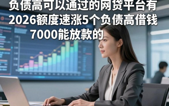 负债高可以通过的网贷平台有，2026额度速涨5个负债高借钱7000能放款的app