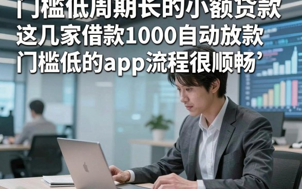 门槛低周期长的小额贷款，这几家借款1000自动放款门槛低的app流程很顺畅