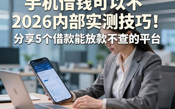 手机上借钱可以不2026内部实测技巧！分享5个借款能放款不查的平台