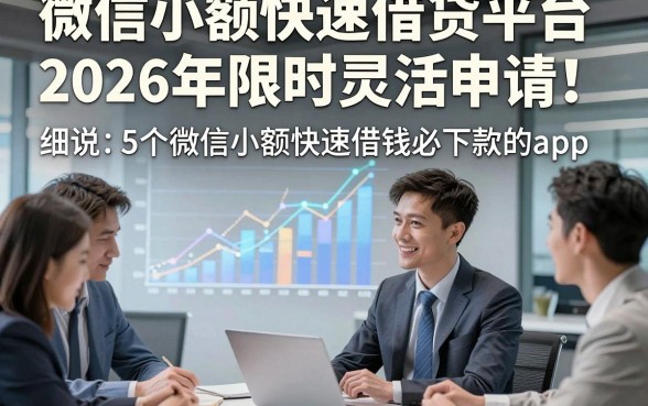 微信小额快速借贷平台2026年限时灵活申请！细说​5个微信小额快速借钱必下款的app