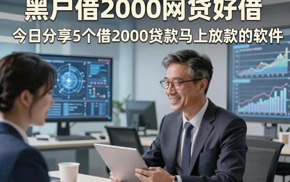 黑户借2000网贷好借，今日分享5个借2000贷款马上放款的软件
