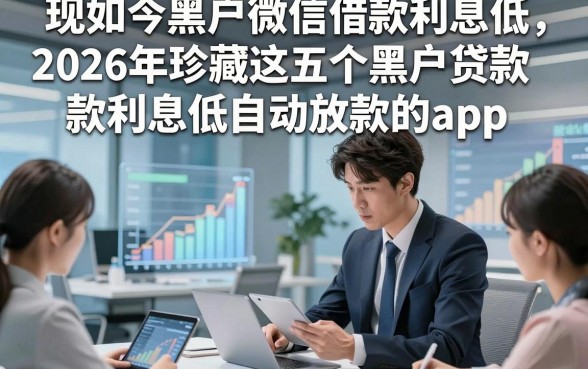 现如今黑户微信借款利息低，2026年珍藏这五个黑户贷款利息低自动放款的app