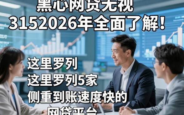 黑心网贷无视3152026年全面了解！这里罗列5家侧重到账速度快的网贷平台