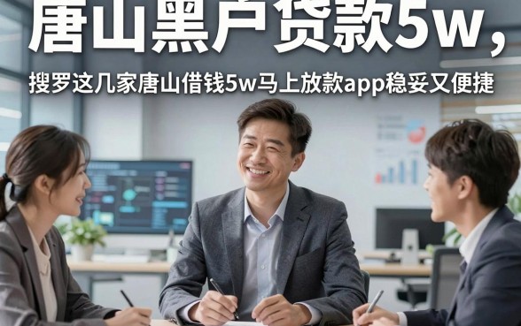 唐山黑户贷款5w，搜罗这几家唐山借钱5w马上放款app稳妥又便捷