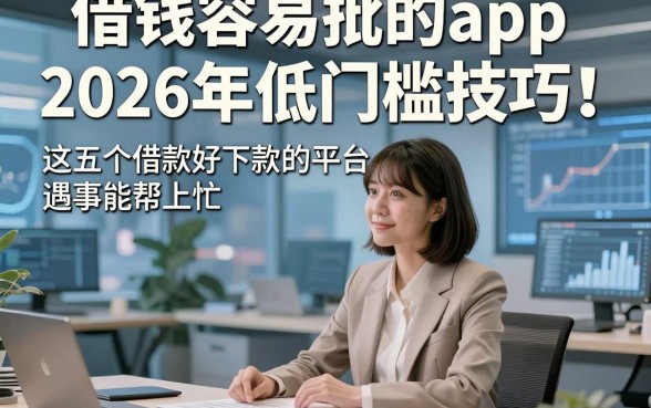 借钱容易批的app2026年低门槛技巧！这五个借款好下款的平台遇事能帮上忙