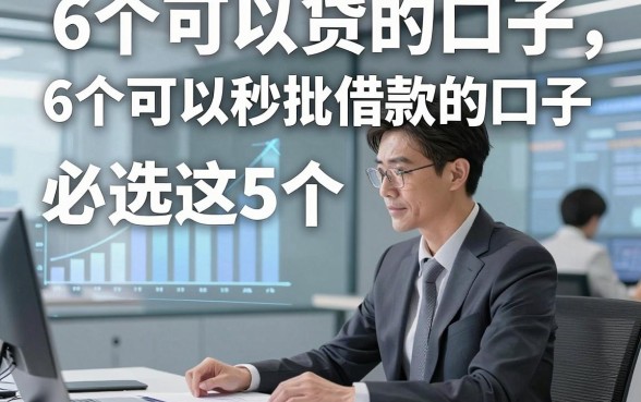 6个可以贷的口子，必选这5个6个可以秒批借款的口子