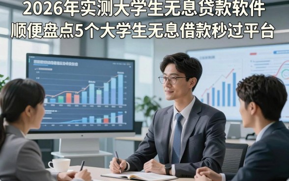 2026年实测大学生无息贷款软件，顺便盘点5个大学生无息借款秒过平台的
