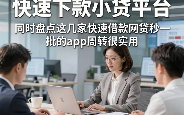 快速下款小贷平台，同时盘点这几家快速借款网贷秒批的app周转很实用