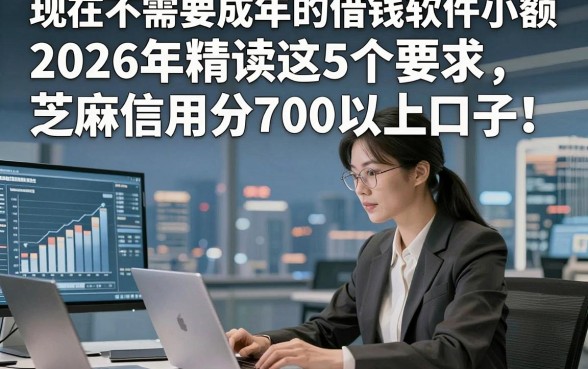 现在不需要成年的借钱软件小额，2026年精读这5个要求芝麻信用分700以上口子