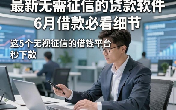 最新无需征信的贷款软件6月借款必看细节，这5个无视征信的借钱平台秒下款真心优质