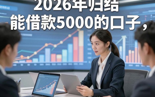 2026年归结​能借款5000的口子，本文统计5个认证公积金秒批的口子
