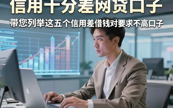 信用十分差网贷口子，带您列举这五个信用差借钱对要求不高口子