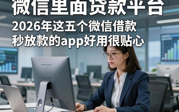 微信里面贷款平台，2026年这五个微信借款秒放款的app好用很贴心