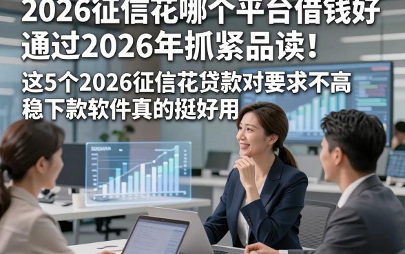 2026征信花哪个平台借钱好通过2026年抓紧品读！这5个2026征信花贷款对要求不高稳下款软件真的挺好用