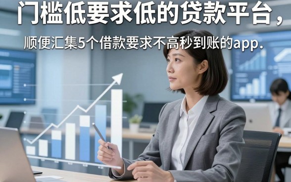 门槛低要求低的贷款平台，顺便汇集5个借款要求不高秒到账的app