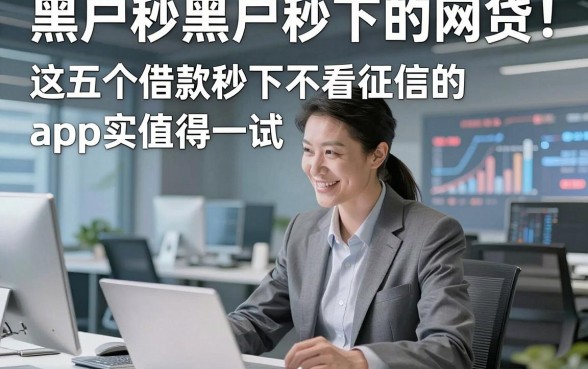 黑户秒黑户秒下的网贷！这五个借款秒下不看征信的app确实值得一试