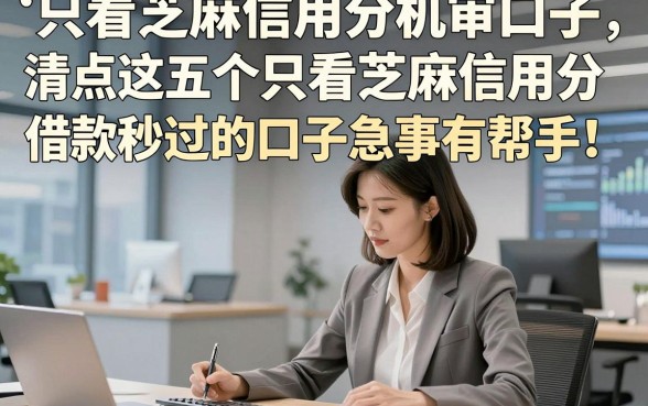 只看芝麻信用分机审口子，清点这五个只看芝麻信用分借款秒过的口子急事有帮手