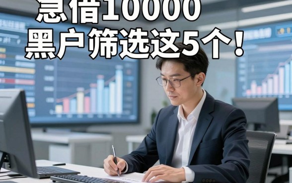 急借10000黑户筛选这5个！本文为您详细整理！