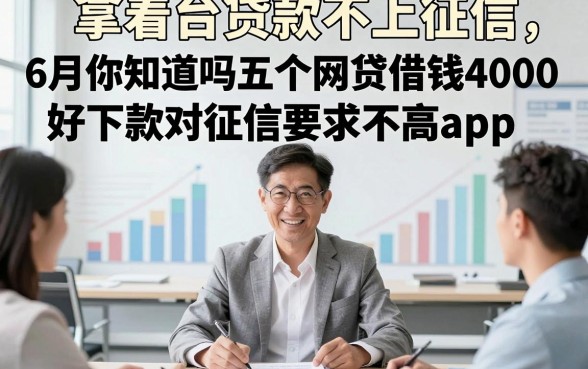 拿着平台贷款不上征信，6月你知道吗五个网贷借钱4000好下款对征信要求不高app