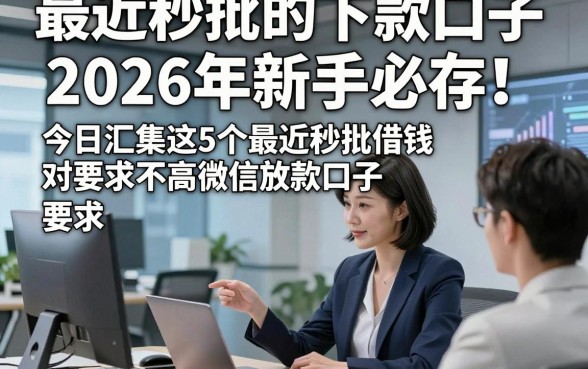 最近秒批的下款口子2026年新手必存！今日汇集这5个最近秒批借钱对要求不高微信放款口子